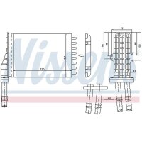 NISSENS 73258 Wärmetauscher, Innenraumheizung