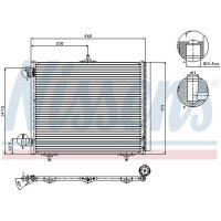 NISSENS 94595 Kondensator, Klimaanlage