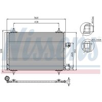 NISSENS 94723 Kondensator, Klimaanlage