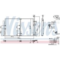 NISSENS 94977 Kondensator, Klimaanlage