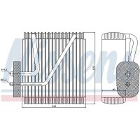 NISSENS 92161 Verdampfer, Klimaanlage