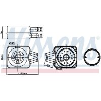 NISSENS 90607 Ölkühler, Motoröl