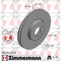 ZIMMERMANN 150.3449.20 Bremsscheibe