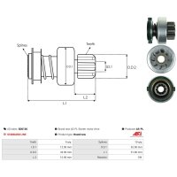 AS-PL SD0126 Freilaufgetriebe, Starter