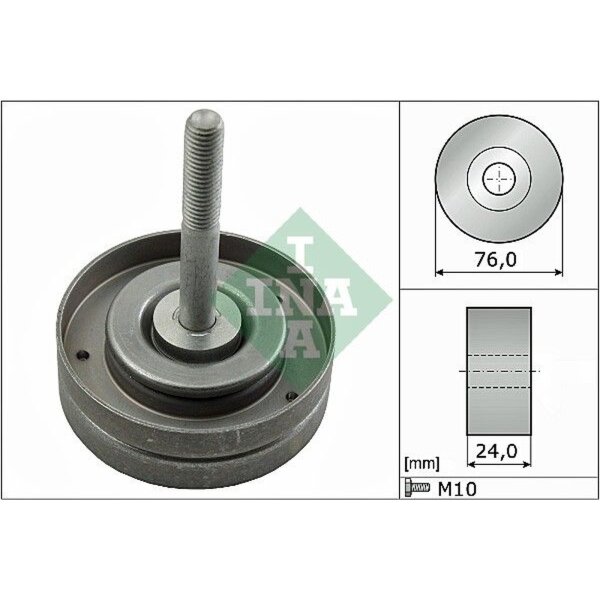 Schaeffler INA 532 0500 10 Umlenk-/Führungsrolle, Keilrippenriemen