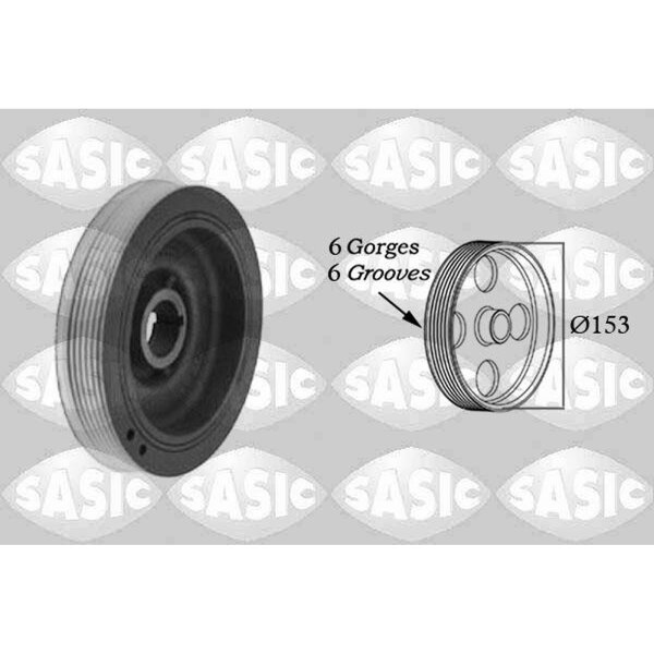 SASIC 2150002 Riemenscheibe, Kurbelwelle