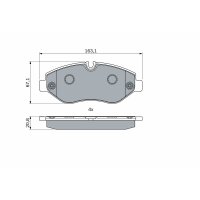 BOSCH 0 986 494 121 Bremsbelagsatz, Scheibenbremse