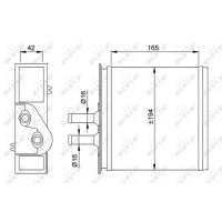 NRF 53204 Wärmetauscher, Innenraumheizung