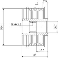 VALEO 588006 Generatorfreilauf