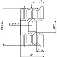 VALEO 588003 Generatorfreilauf