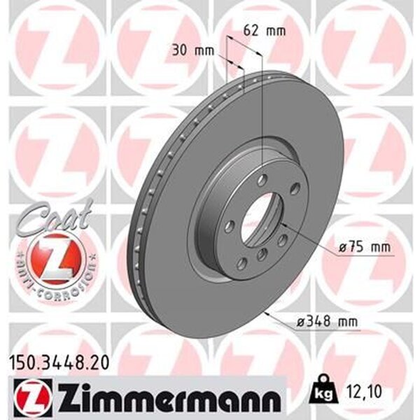 ZIMMERMANN 150.3448.20 Bremsscheibe