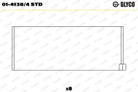 GLYCO 01-4138/4 STD Pleuellagerschale