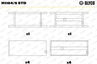GLYCO H1104/5 STD Kurbelwellenlagerschale