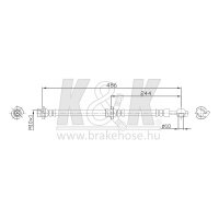 K&K FT0129 Bremsschlauch
