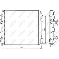 NRF 58316 Kühler, Motorkühlung