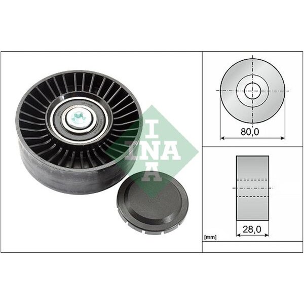 Schaeffler INA 532 0515 10 Umlenk-/Führungsrolle, Keilrippenriemen
