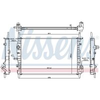 NISSENS 62023A Kühler, Motorkühlung