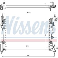 NISSENS 61918 Kühler, Motorkühlung