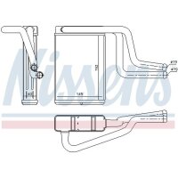 NISSENS 71744 Wärmetauscher, Innenraumheizung