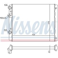 NISSENS 652341 Kühler, Motorkühlung