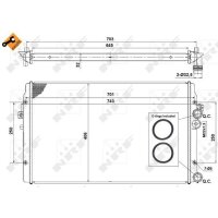 NRF 58334 Kühler, Motorkühlung
