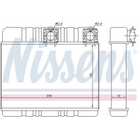 NISSENS 70514 Wärmetauscher, Innenraumheizung