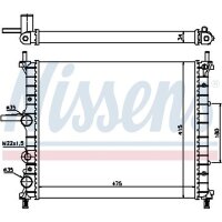 NISSENS 61786 Kühler, Motorkühlung
