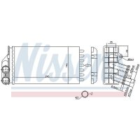 NISSENS 71157 Wärmetauscher, Innenraumheizung