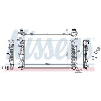 NISSENS 67156A Kühler, Motorkühlung