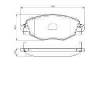 BOSCH 0 986 494 026 Bremsbelagsatz, Scheibenbremse