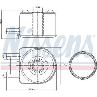 NISSENS 90603 Ölkühler, Motoröl