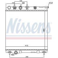 NISSENS 636002 Kühler, Motorkühlung