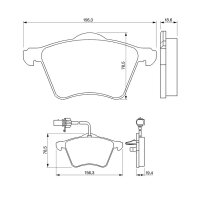 BOSCH 0 986 424 780 Bremsbelagsatz, Scheibenbremse