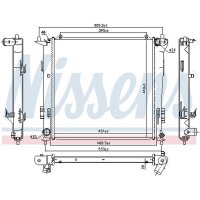 NISSENS 67077 Kühler, Motorkühlung