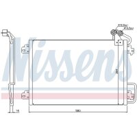 NISSENS 94572 Kondensator, Klimaanlage