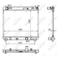 NRF 53667 Kühler, Motorkühlung
