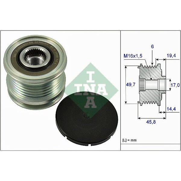 Schaeffler INA 535 0168 10 Generatorfreilauf