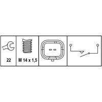 HELLA 6ZF 008 621-331 Schalter, Rückfahrleuchte
