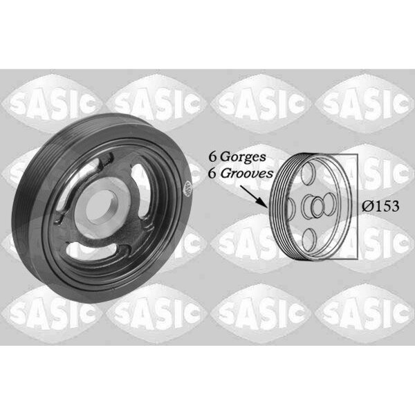 SASIC 2150004 Riemenscheibe, Kurbelwelle
