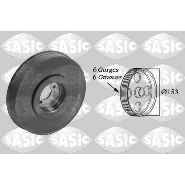 SASIC 2150011 Riemenscheibe, Kurbelwelle