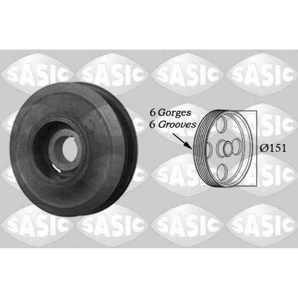 SASIC 2156008 Riemenscheibe, Kurbelwelle