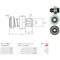 AS-PL SD3013 Freilaufgetriebe, Starter