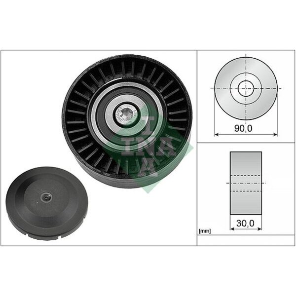 Schaeffler INA 532 0514 10 Umlenk-/Führungsrolle, Keilrippenriemen