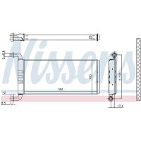 NISSENS 72041 Wärmetauscher, Innenraumheizung