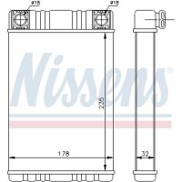 NISSENS 72028 Wärmetauscher, Innenraumheizung