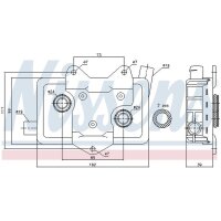 NISSENS 90618 Ölkühler, Motoröl
