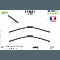 Scheibenwischer Satz VALEO 574684 Flachbalkenwischblatt...