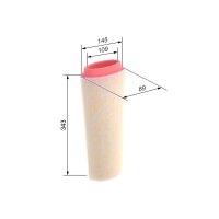 BOSCH 1 457 433 588 Luftfilter