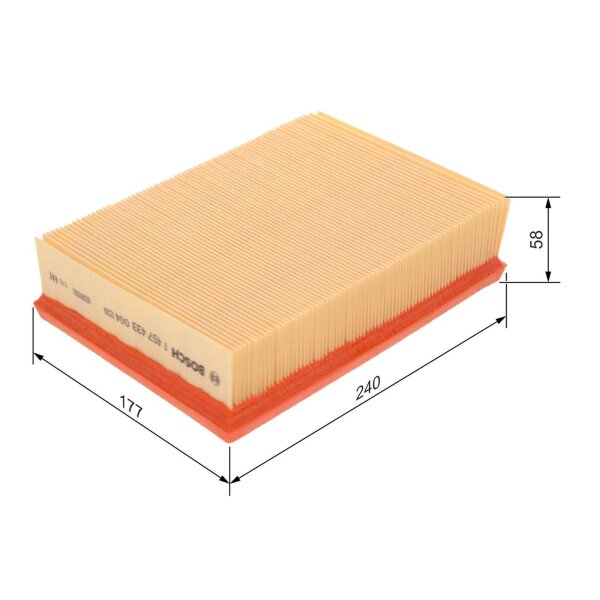 BOSCH 1 457 433 004 Luftfilter