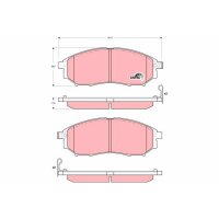TRW GDB3392 Bremsbelagsatz, Scheibenbremse